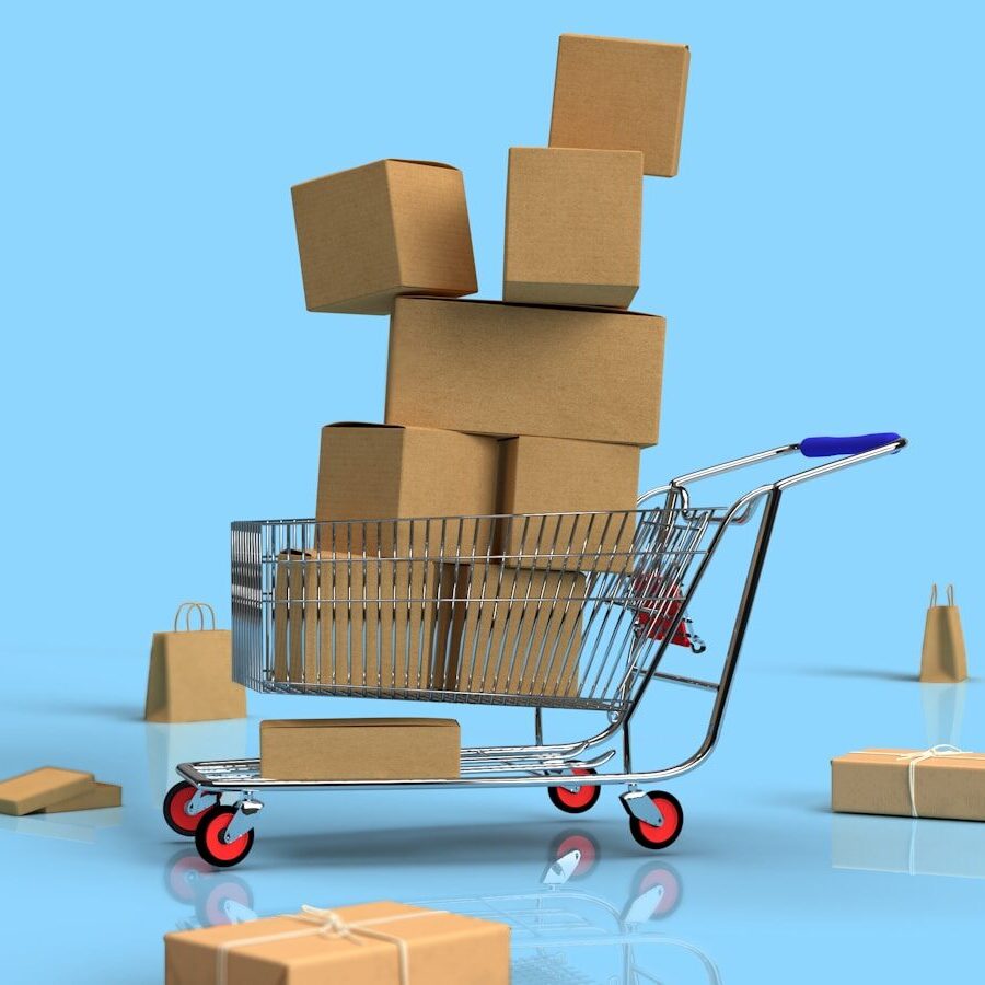 a toy shopping cart